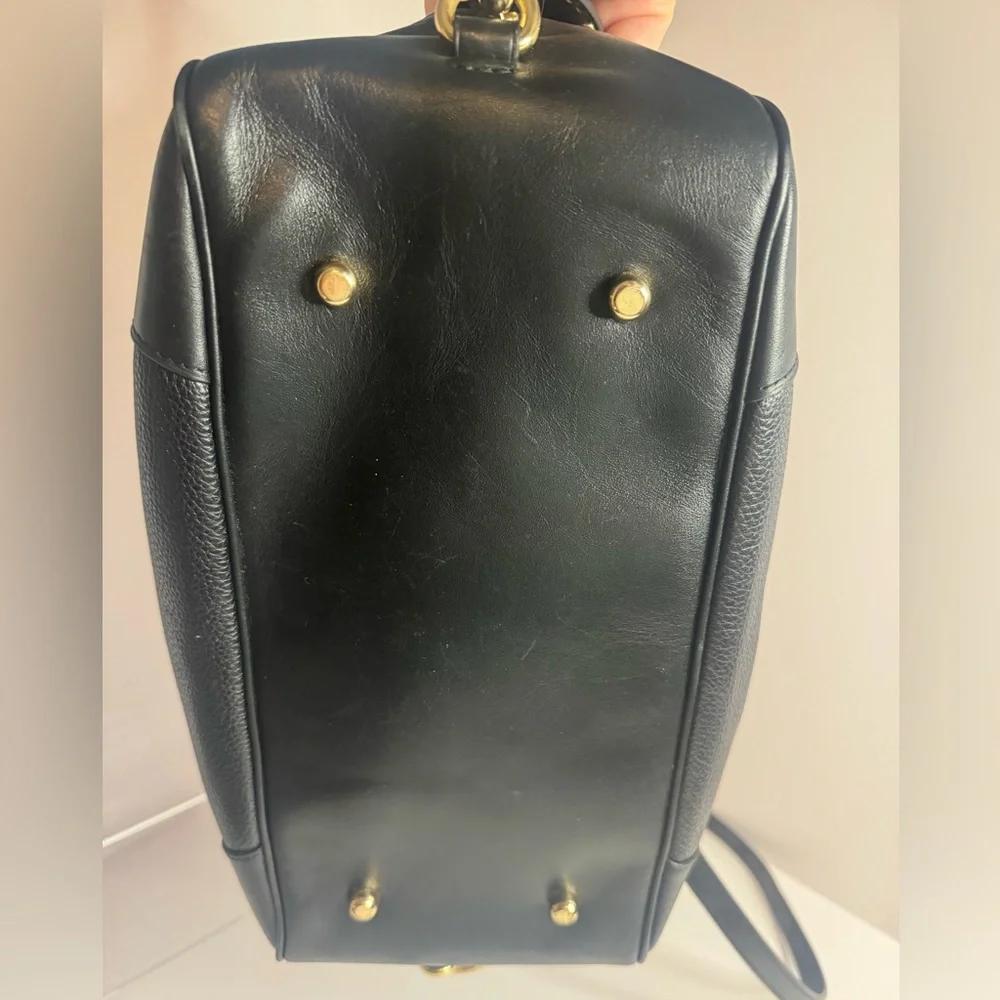 #215 Coach Lane Black Leather Satchel - Picture 8 of 16